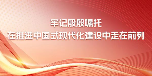  牢記殷殷囑托 在推進中國式現(xiàn)代化建設(shè)中走在前列
